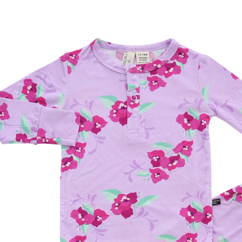 Two-Piece Set in Floral Lilac|12-18 M|18-24 M