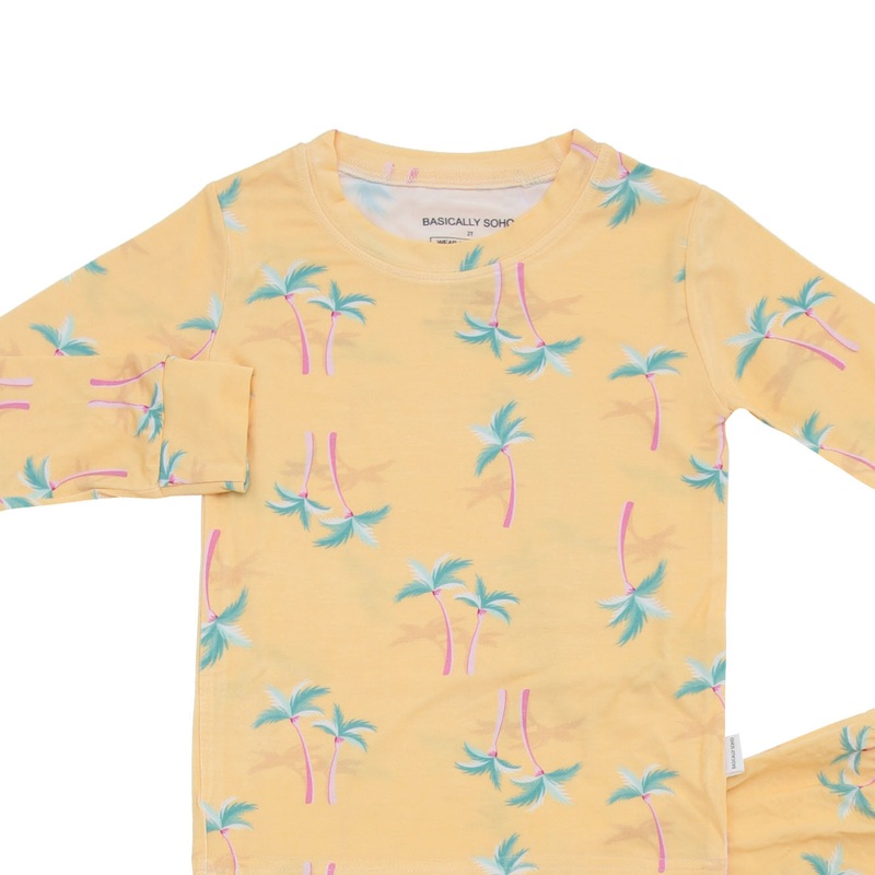 Two-Piece Set in Palm – Yellow