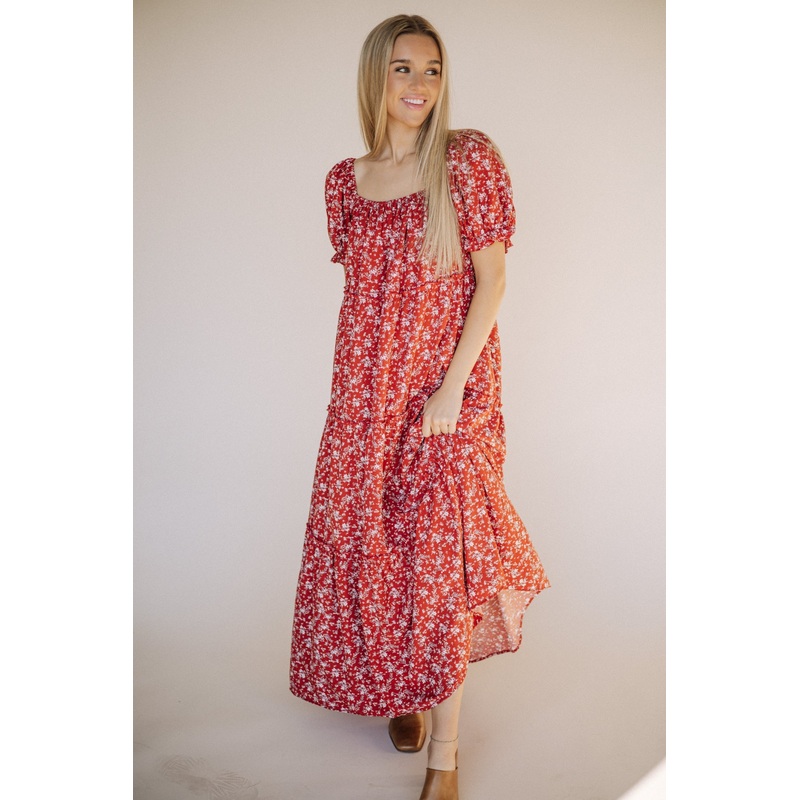 Bella Maxi Dress in Red|S|M|L