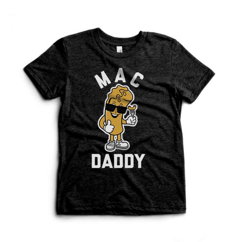 Mac Daddy Tee|3-6 Months|6-12 Months|12-18 Months|18-24 Months|2T|3T|4T|5T|YS|Charcoal Black Triblend
