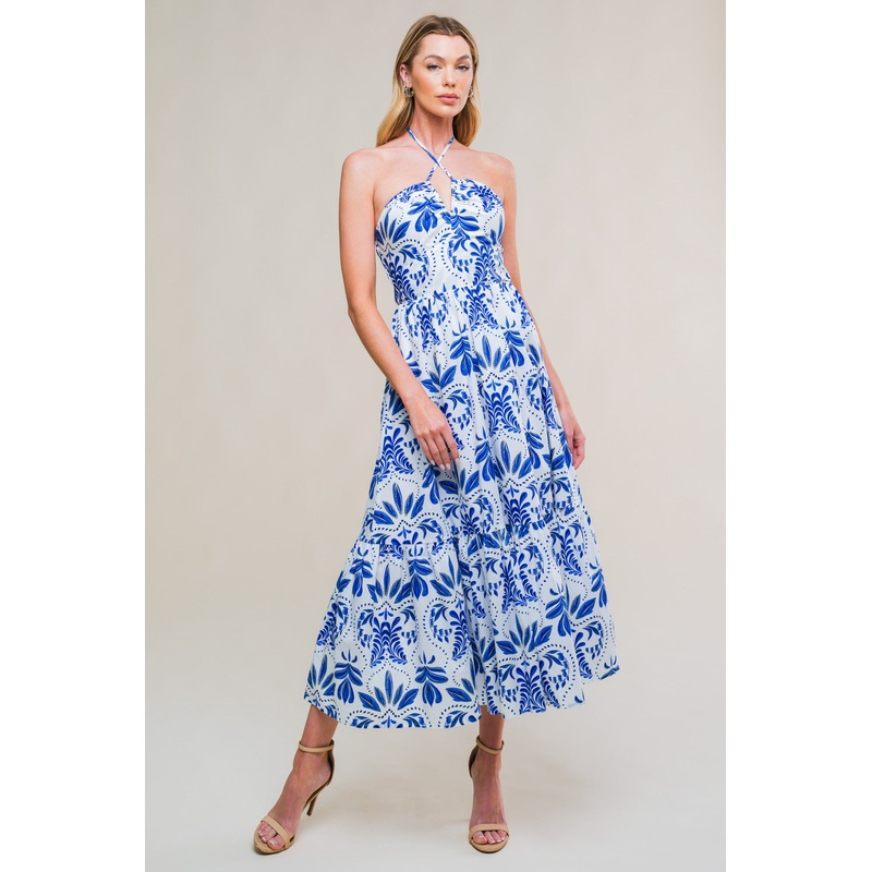 FLAWLESS SENSATION WOVEN MIDI DRESS