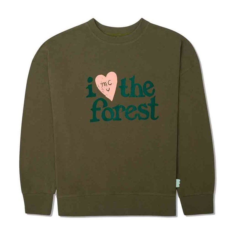 I Love The Forest Adult Sweatshirt – Olive