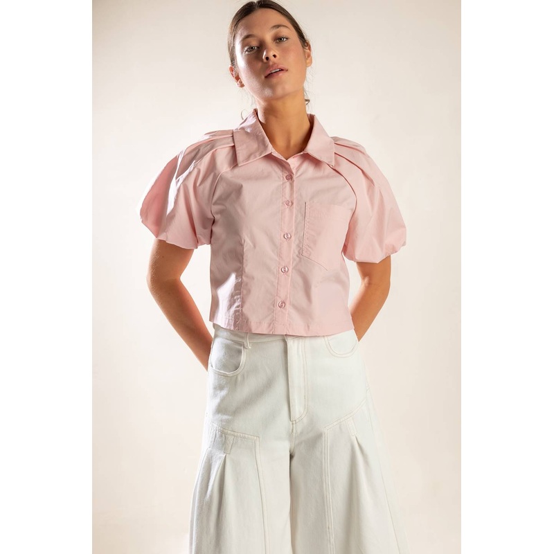 MEET YOU AT THE GARDEN WOVEN TOP