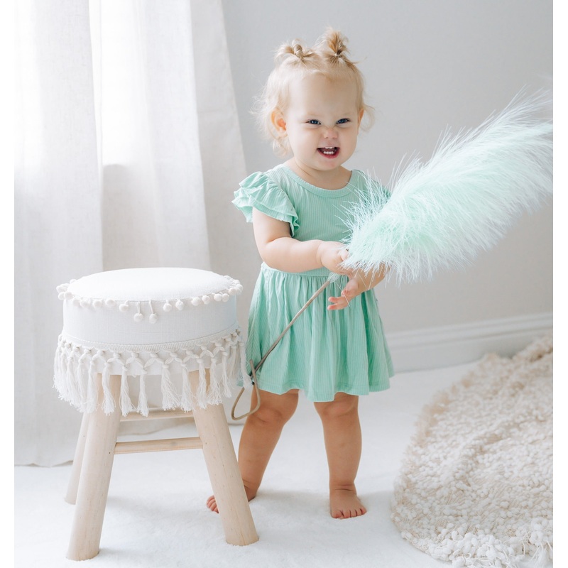 MINT RIB DREAM CAP SLEEVE BODYSUIT DRESS