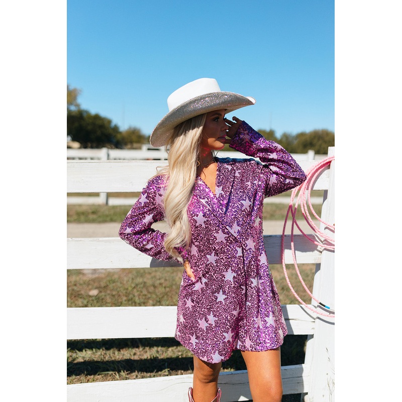 Riley Sequin Blazer Dress – Hypnotic Stars