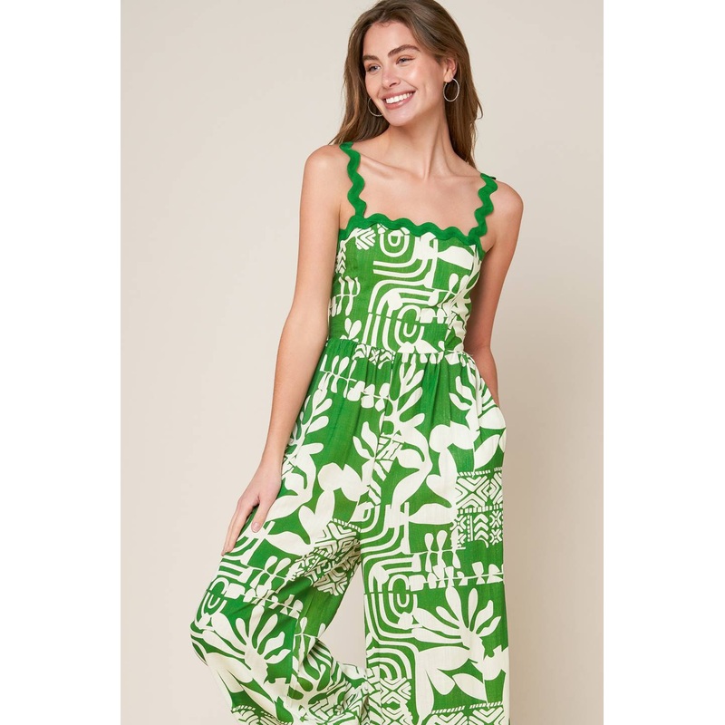 SIMPLY THE VIBE WOVEN JUMPSUIT