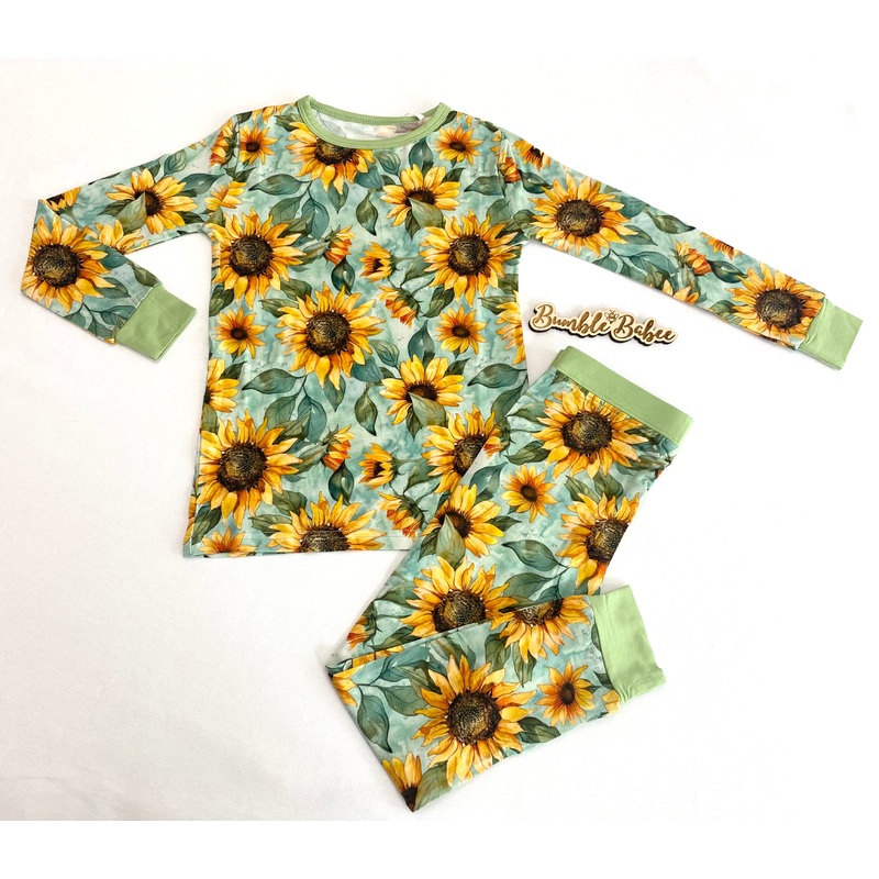 Sunflower Skies Pajama Set|2T|3T|4T|5/6|7/8