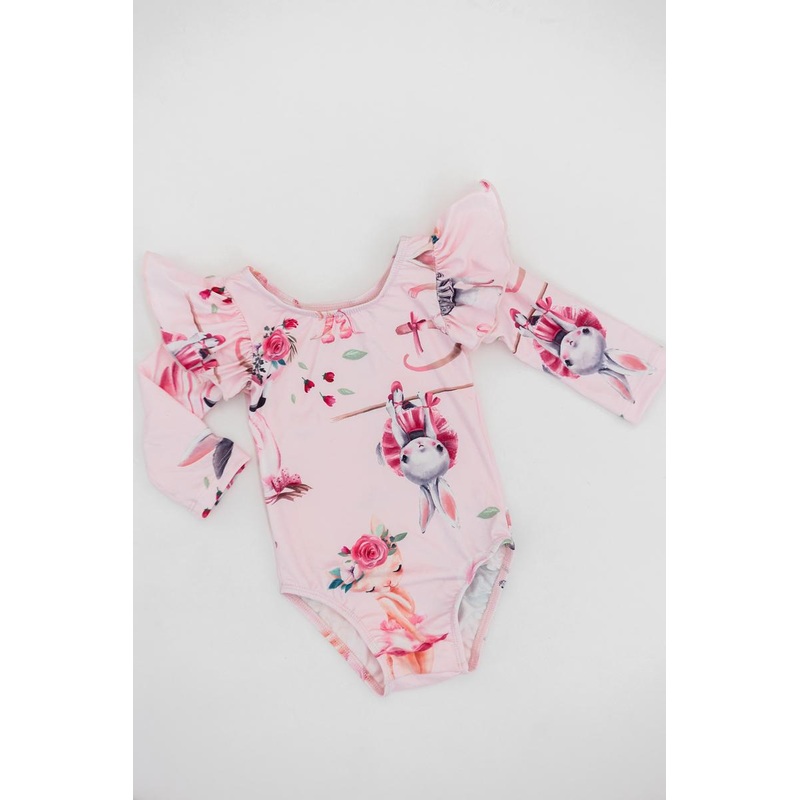 Ballet Beauties L/S Flutter Sleeve Leotard