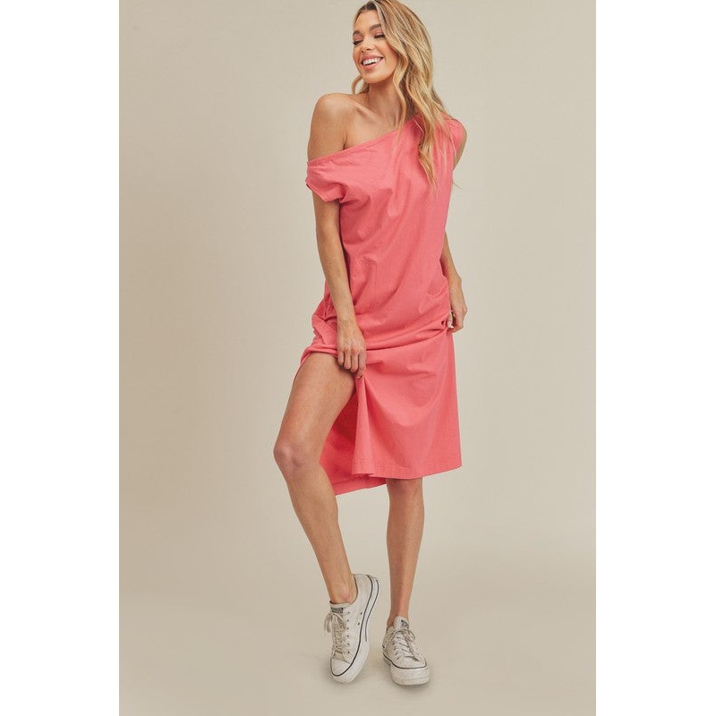 Bella Dress|CORAL|TANGERINE|LIGHT OLIVE|GREEN APPLE|PERIWINKLE|S