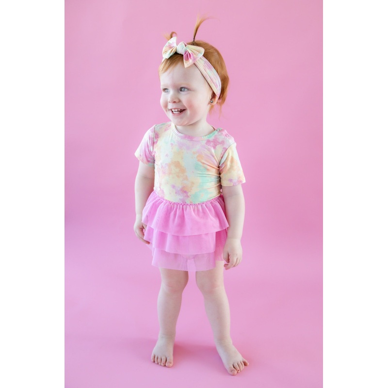 RAINBOW CLOUDS DREAM TUTU BODYSUIT DRESS