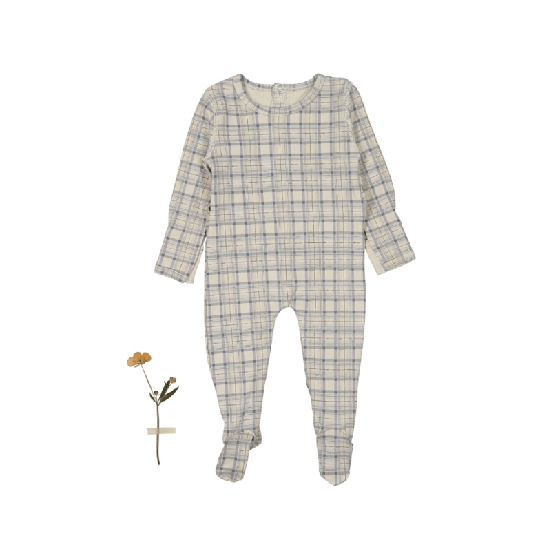 The Printed Romper – Tartan|0m|3m|6m|9m|12m|18m|24m