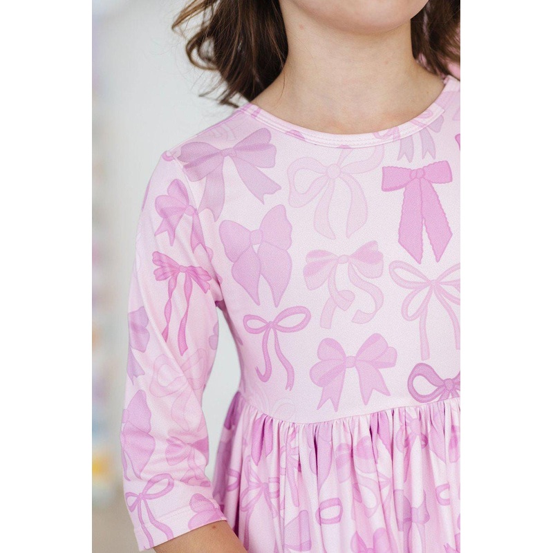 Twinkle Ties 3/4 Sleeve Pocket Twirl Dress