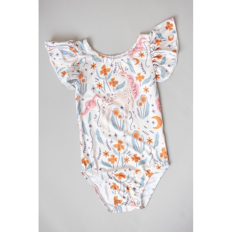 Unicorn Soiree S/S Flutter Sleeve Leotard