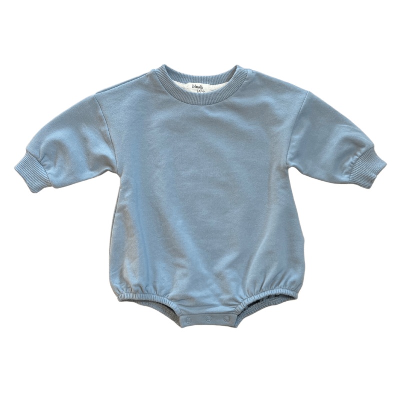 FT Bubble Romper – Chambray|0-3M|3-6M|6-12M|12-18M|18-24M