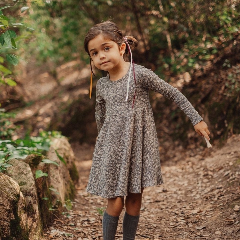 The Printed Long Sleeve Dress – Madeline