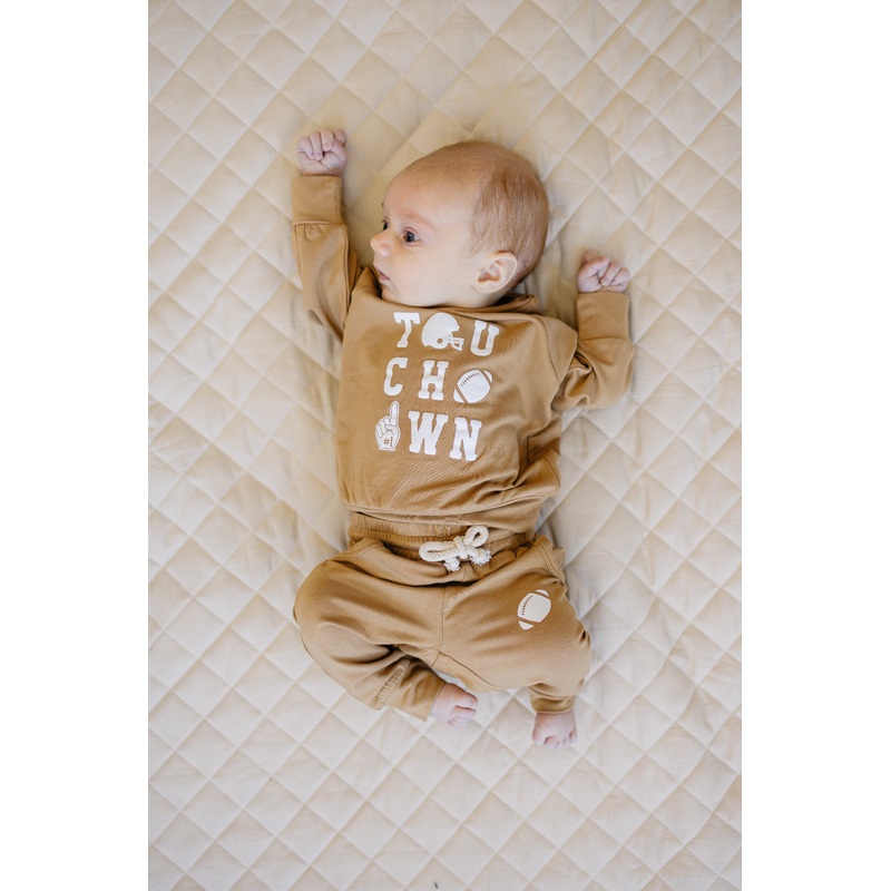 Touchdown Football Bamboo Crewneck & Jogger Set