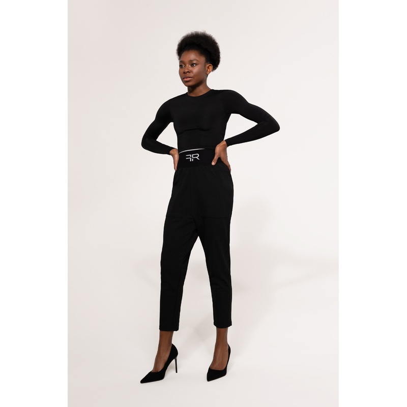 Wide-Leg Cotton-Blend Pants|XS-S|M-L|XL-XXL