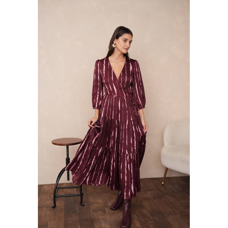 Ana Long Wrap Dress|Small|Medium|Large