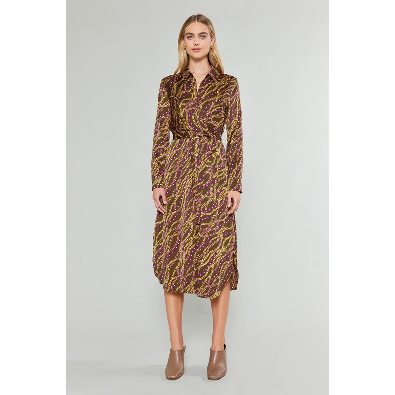 Chain Print Midi Dress|XS|S|M|L