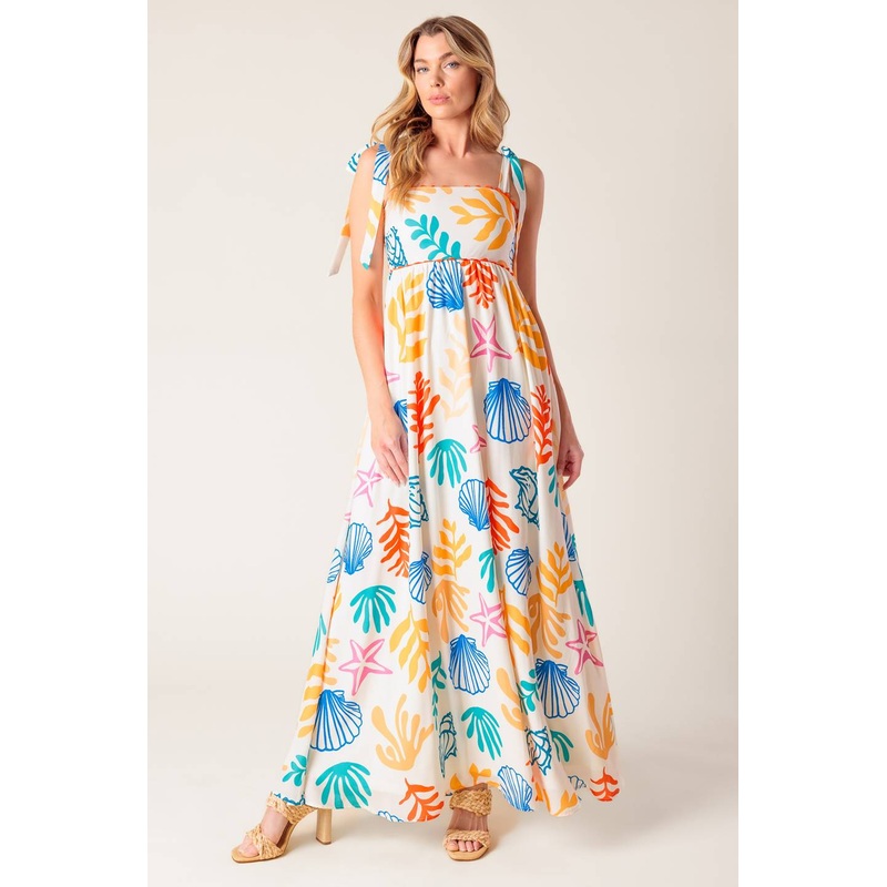FROLIC THROUGH FIELDS WOVEN MAXI DRESS