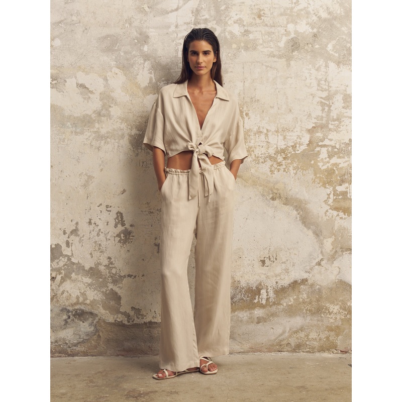 Lucid Flow Tie Pants – Sand|Sand|S-M|M-L|L-XL