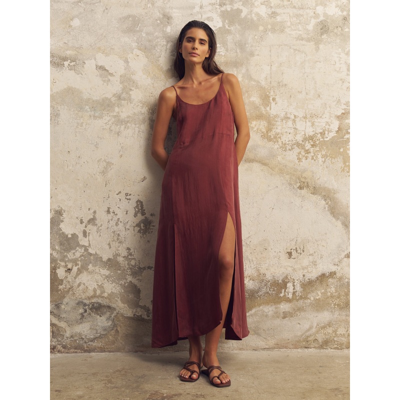 Lucid Midnight Maxi Dress – Burgundy