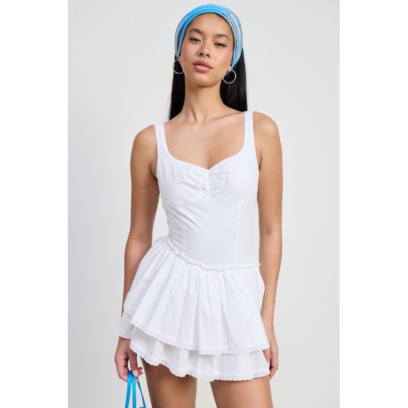 MINI ASYMMETRICAL SLEEVELESS DRESS