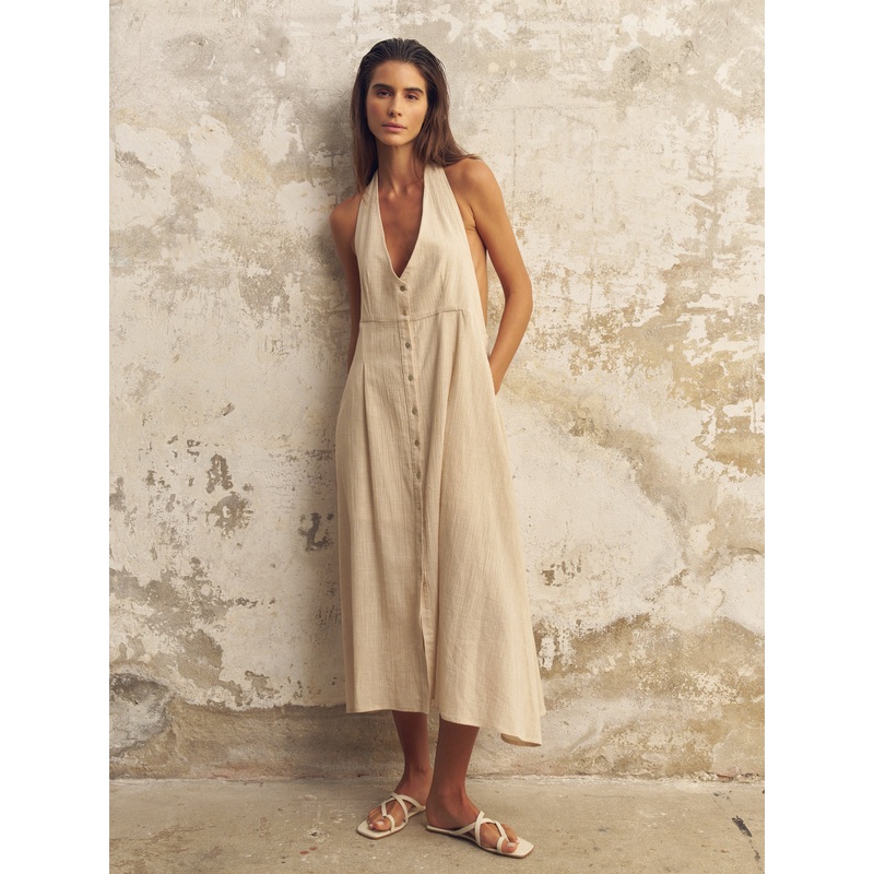 Sahara Sun Maxi Dress – Natural