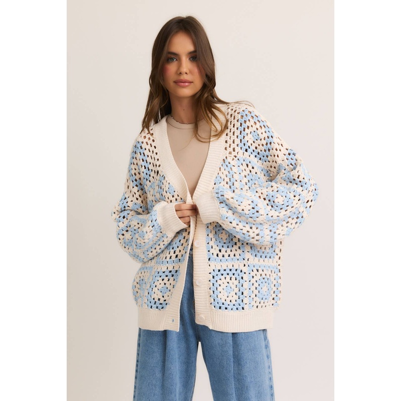 Sky Crochet Cardigan|XS|S|M|L