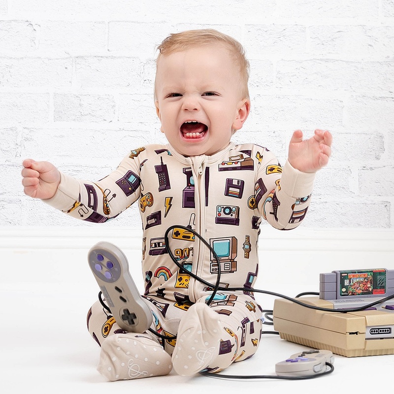 90’s Retro Romper|Micro Preemie|Preemie|Newborn|0-3M|3-6M|6-12M|12-18M|18-24M