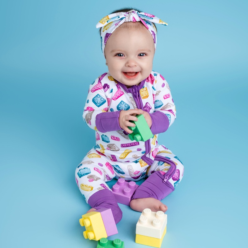 Block Party (Purple) Romper BDLJ