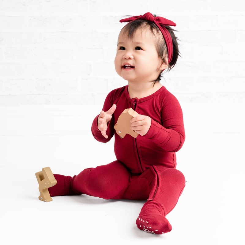 Burgundy Romper|Preemie|Newborn|0-3M|3-6M|6-12M|12-18M|18-24M