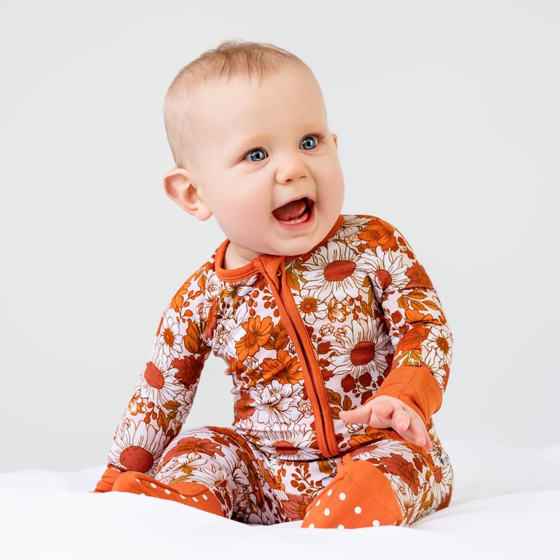 Falling For Florals Romper|Preemie|Newborn|0-3M|3-6M|6-12M|12-18M|18-24M