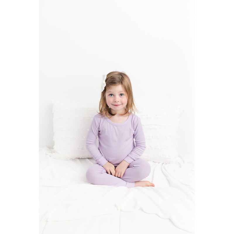 Lavender Ribbed Long Sleeve PJ’s BDLJ