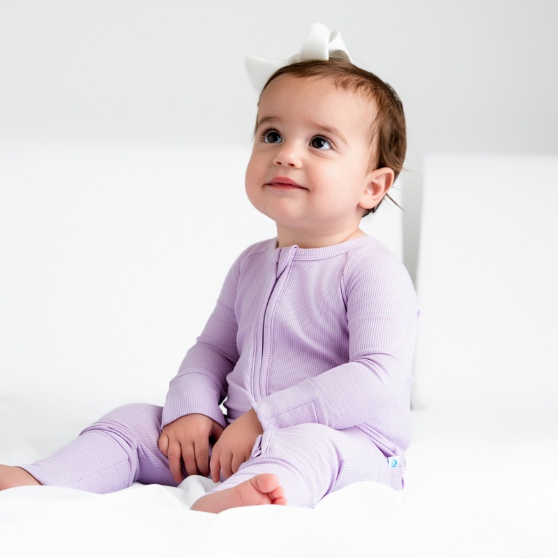Lavender Ribbed Romper BDLJ|Newborn|0-3M|3-6M|6-12M|12-18M|18-24M