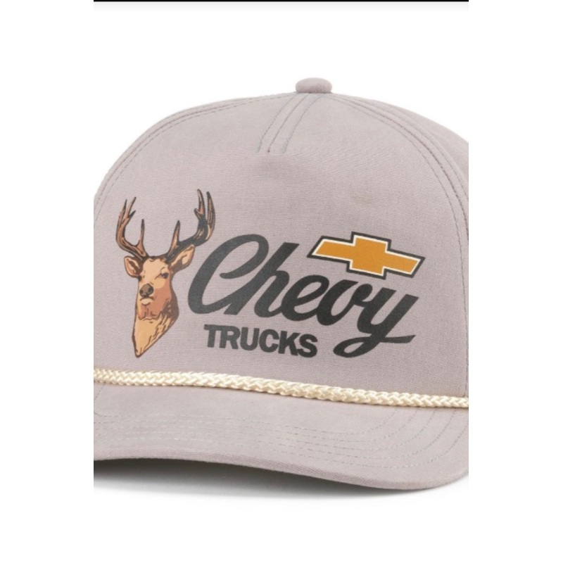 Chevrolet Canvas Cappy Hat|Grey|ONE_SIZE