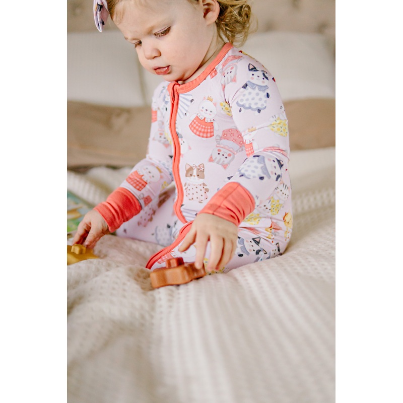 Whiskers (Pink) Romper BDLJ|Newborn|0-3M|3-6M|6-12M|12-18M|18-24M