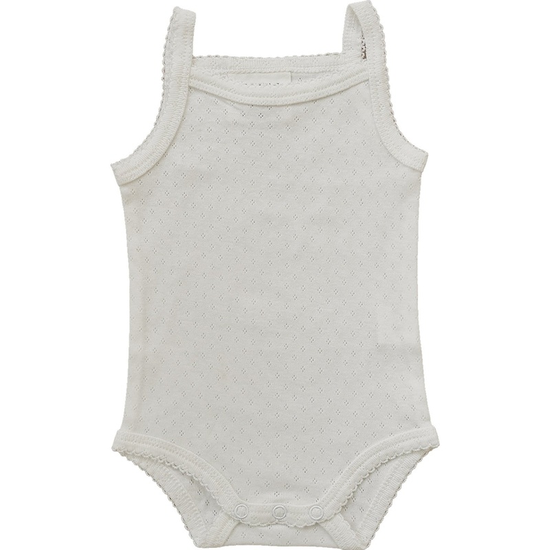 White Pointelle Tank Bodysuit|0-3|3-6|6-12|18