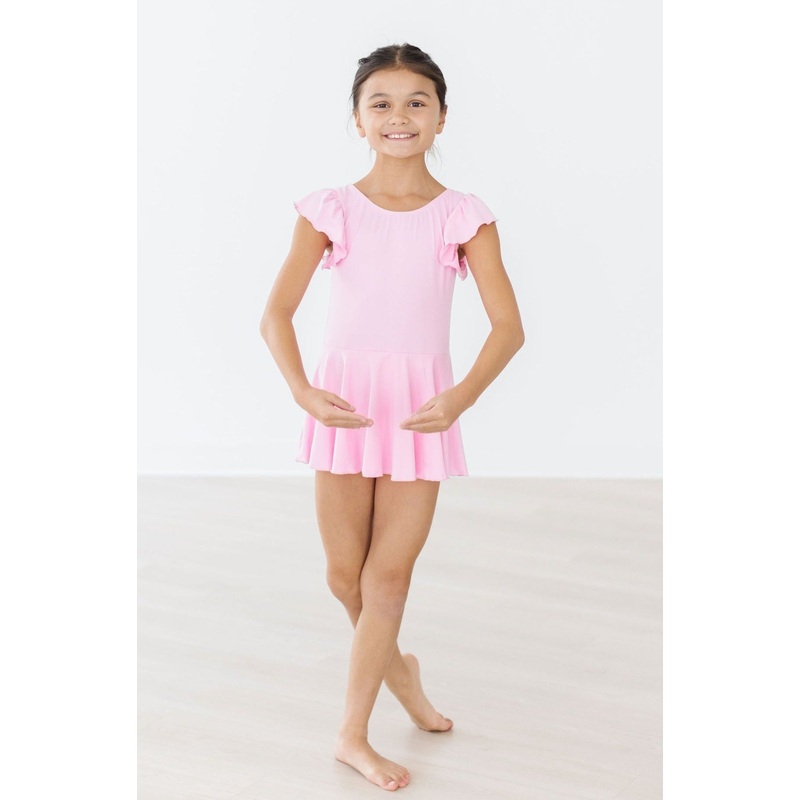 Bubblegum Pink S/S Twirl Leotard