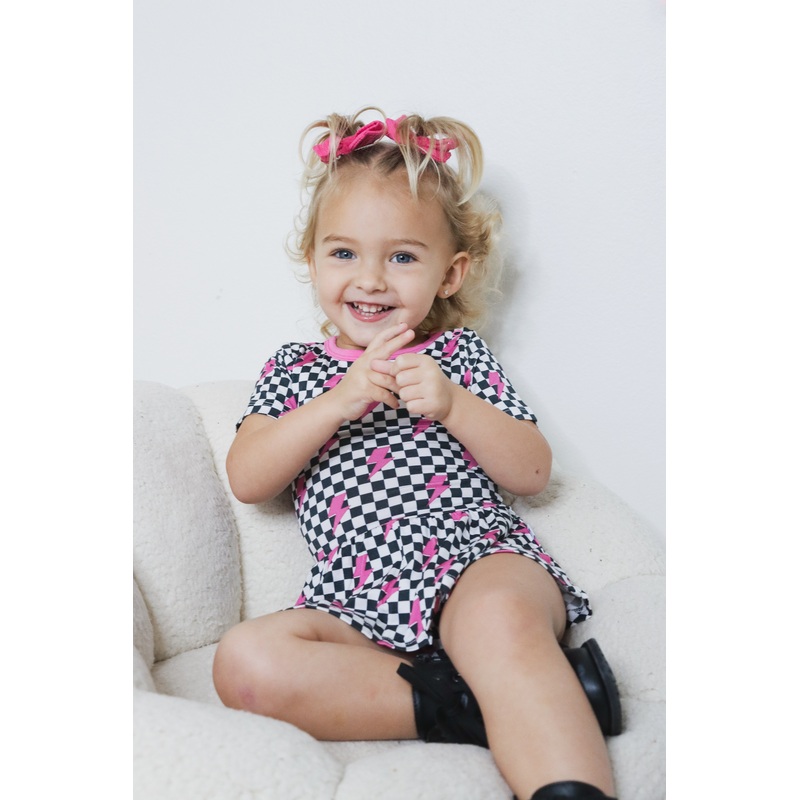 FIERCE CHECKZZZ DREAM BODYSUIT DRESS