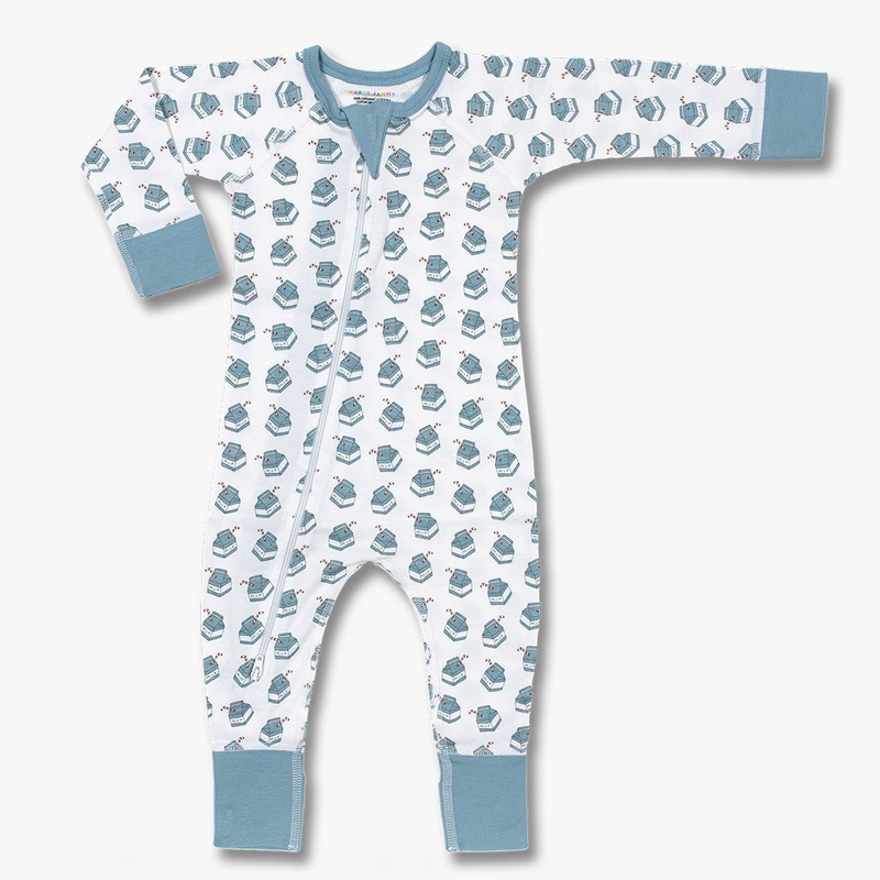 Milk Zip Romper|0-3m|3-6m|6-12m|12-18m|18-24m|BLUE