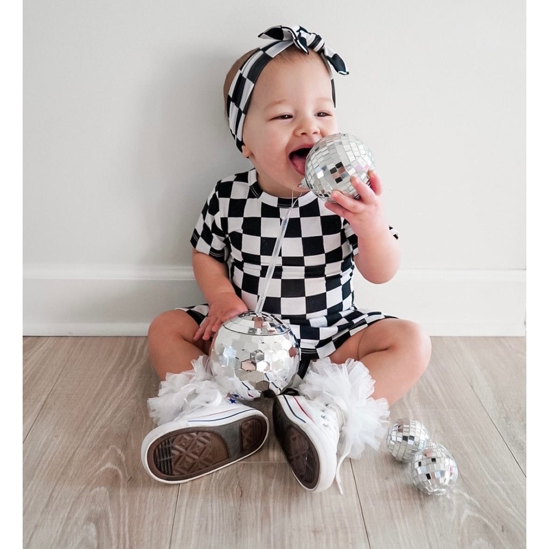 OREO CHECKERS DREAM BODYSUIT DRESS