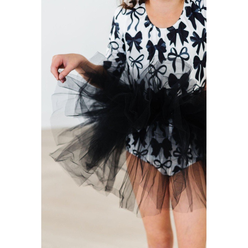 Perfectly Tied 3/4 Sleeve Tutu Leotard