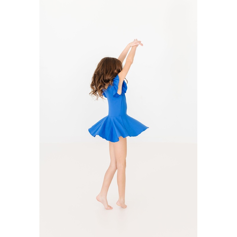 Royal Blue S/S Twirl Leotard|6-12M|12-24M|2T|3T|4T|5/6|7/8