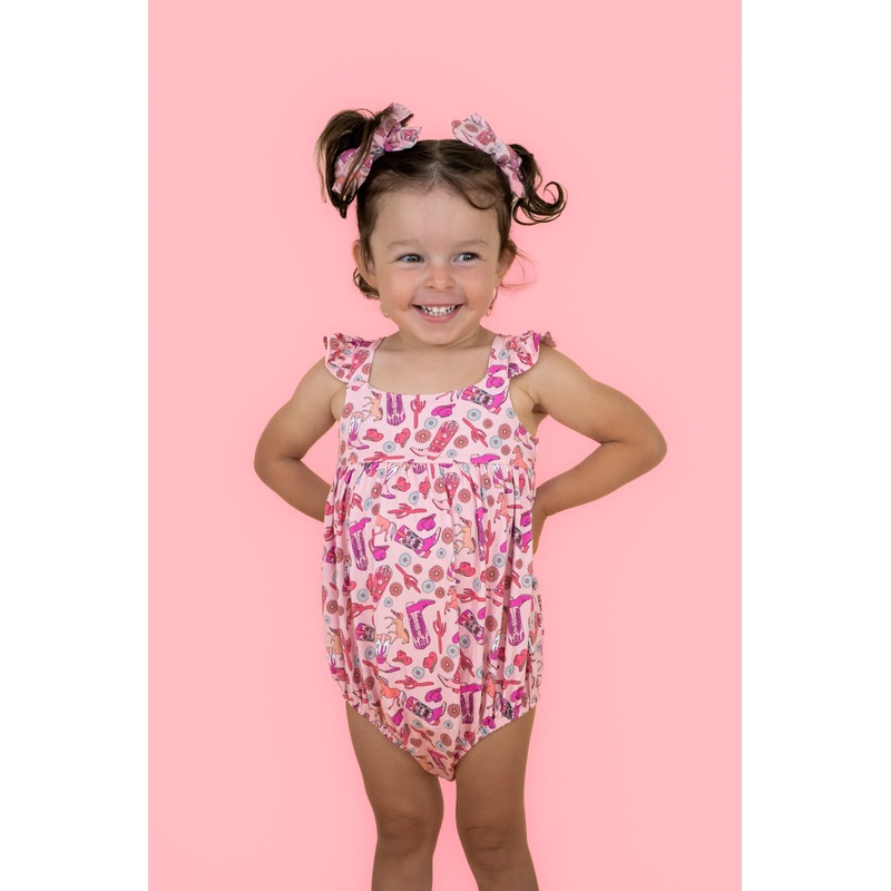 STAY WILD COWGIRL DREAM BUBBLE ROMPER