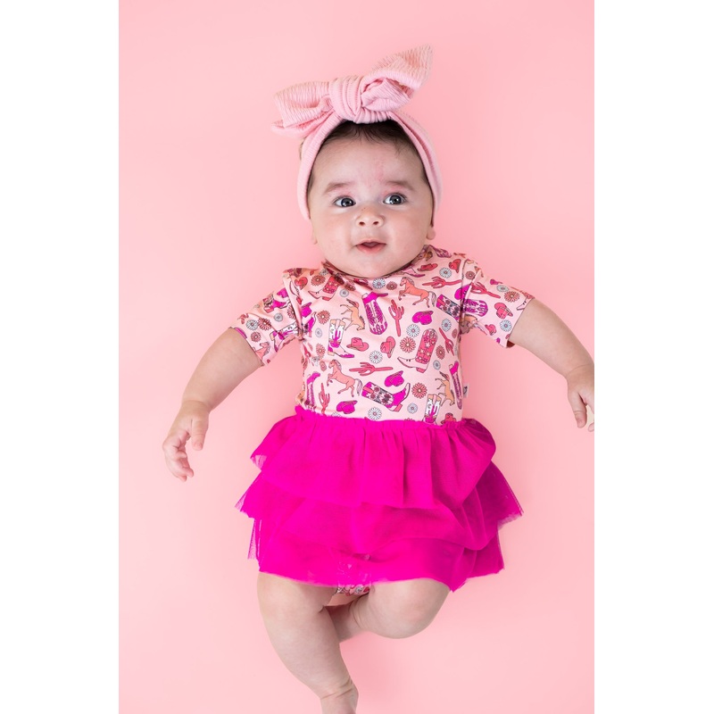 STAY WILD COWGIRL DREAM TUTU BODYSUIT DRESS