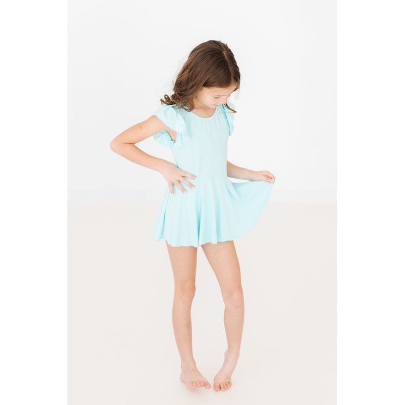 Aqua S/S Twirl Leotard|6-12M|12-24M|2T|3T|4T|5/6|7/8