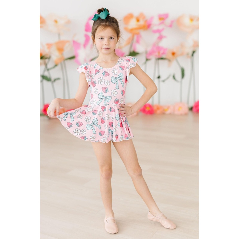 Berry Picnic S/S Twirl Leotard