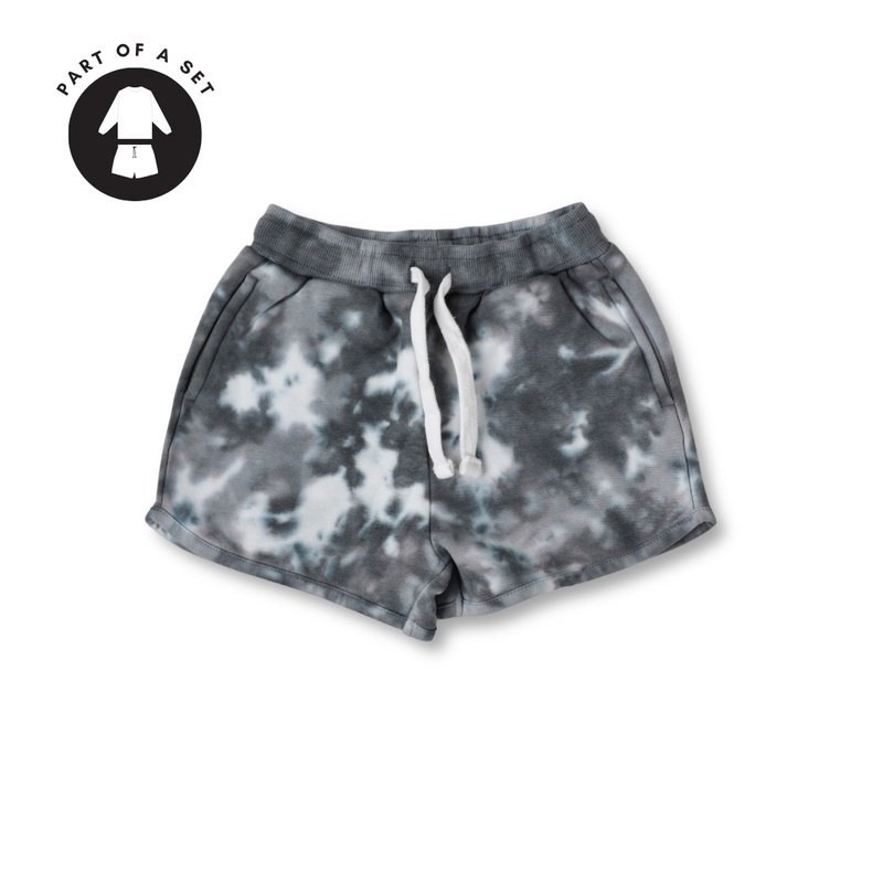 COTTON TIE-DYE SHORTS // CHARCOAL (coming soon)