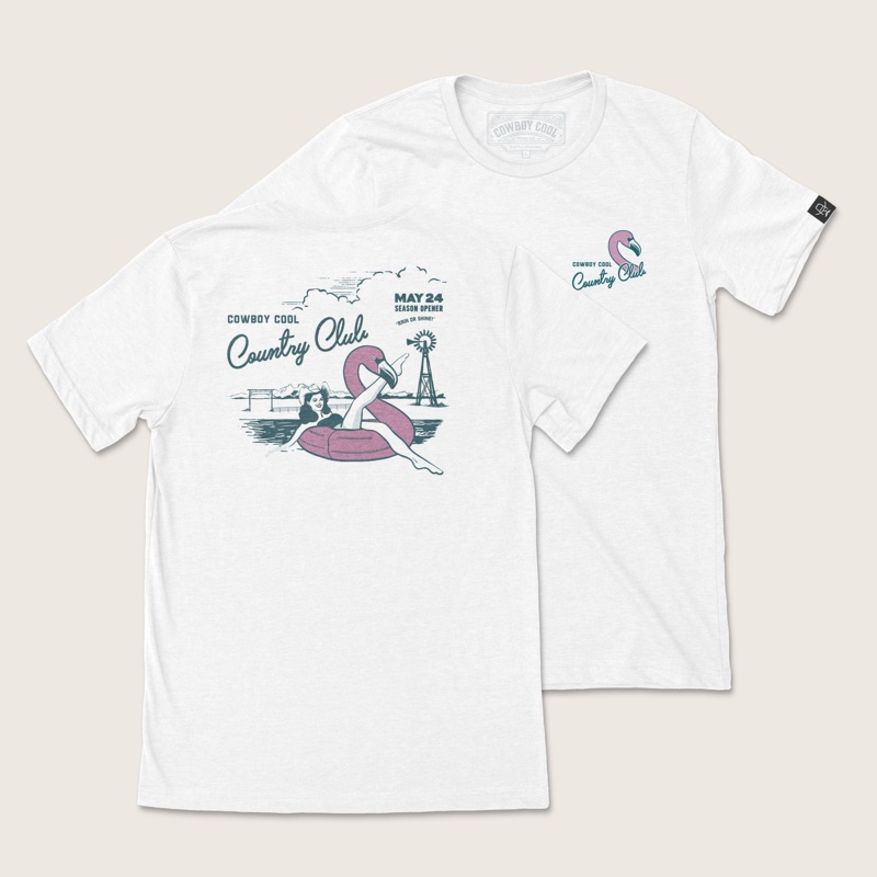 Country Club T-Shirt|White|S|M|L|XL|2XL